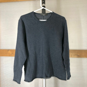 RAG & BONE Merino Wool Blend Navy Blue Grey‎ Sweater Sz M *no size label*